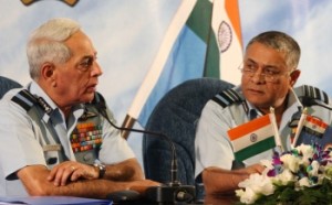 Air Chief Marshal Fali Homi Major and Air Marshal PV Naik