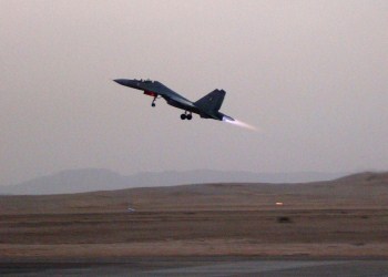 An IAF Su-30MKI Leaving Luxor Air Base for France.