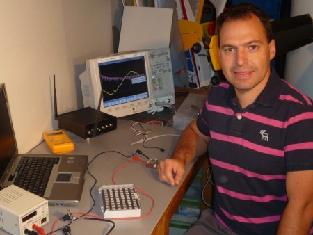 Fabien Blanc-Paques in his lab.