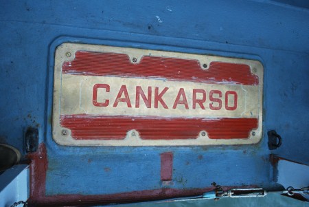A nameplate on the deck. So pirates know exactly where they are, and how much trouble they're in.