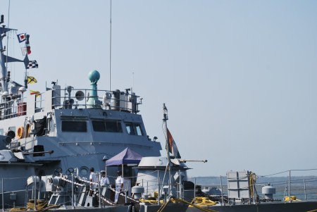 A view of the forecastle.