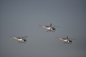 chetaks The navy's Chetak helicopters.