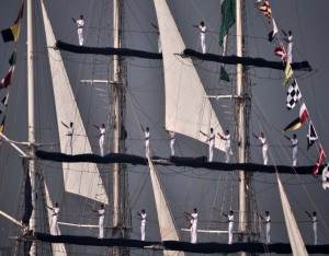 Sails and sailors.