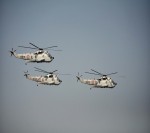 The navy's Seaking helicopters.