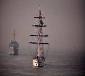 The navy's sailing vessel INS Tarangini.